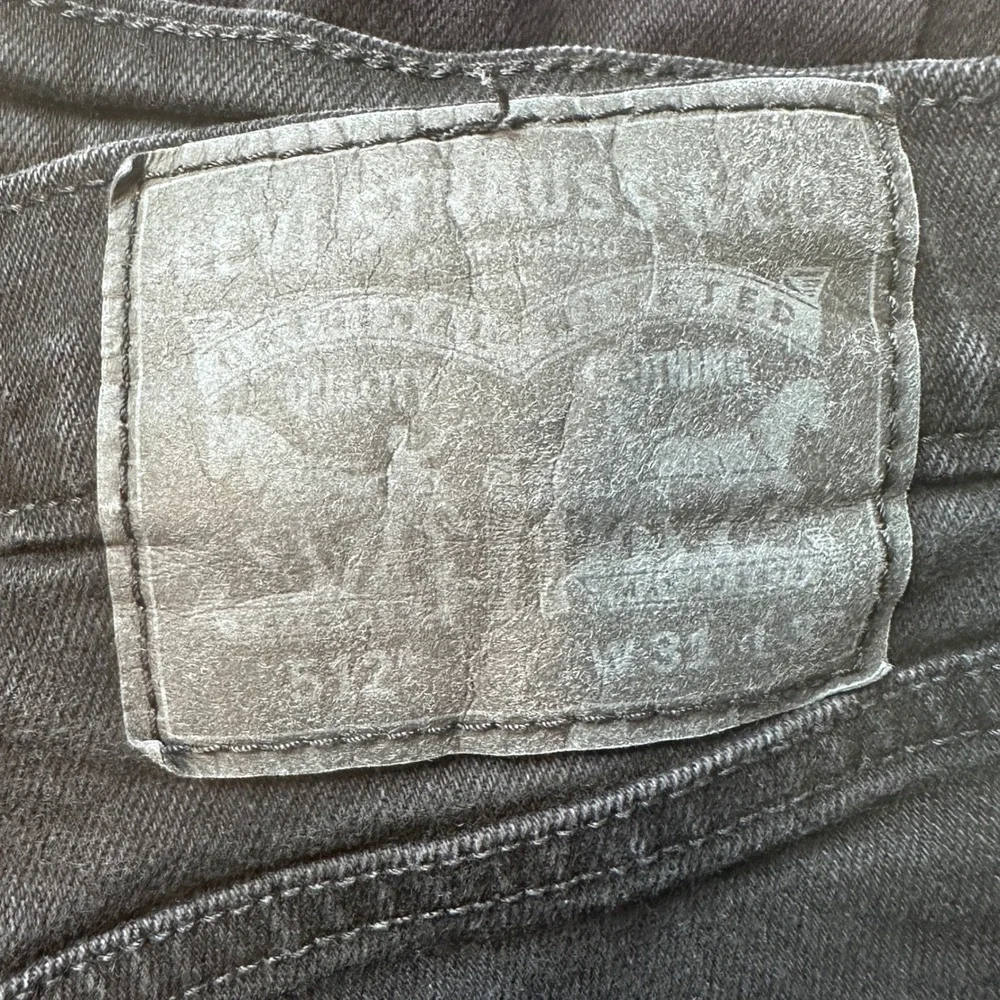 Levi's 512 Jeans Mens 31x29 Black Slim Taper Denim Pants Stretch Casual Classic